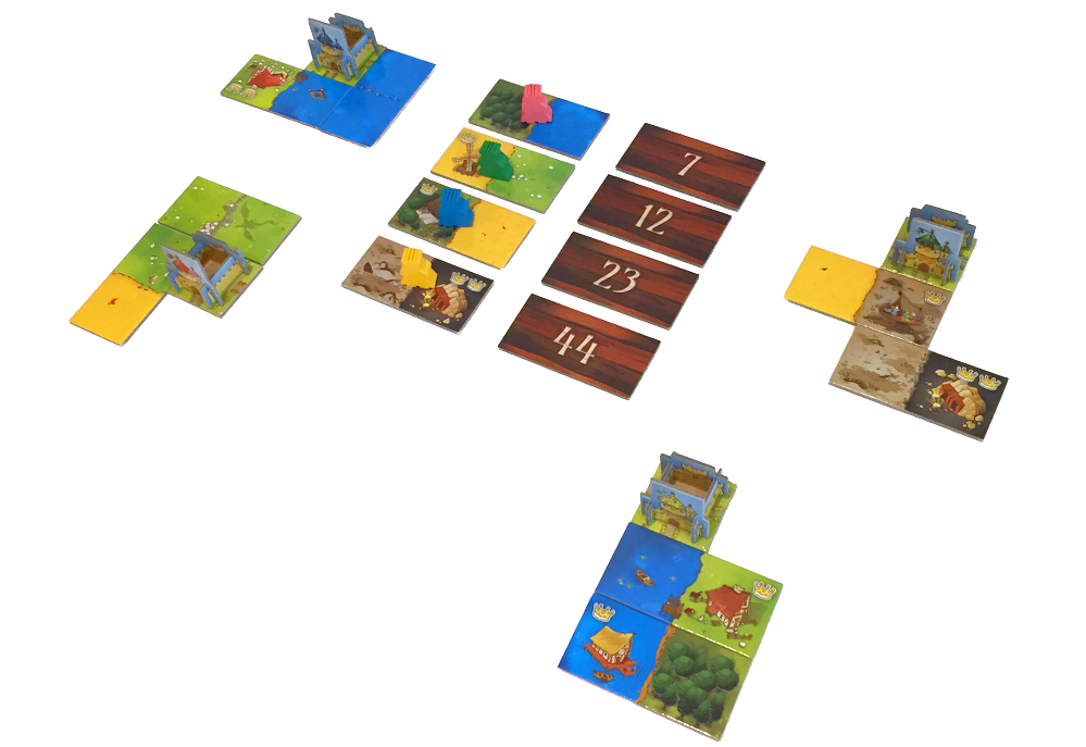 Kingdomino early in the game